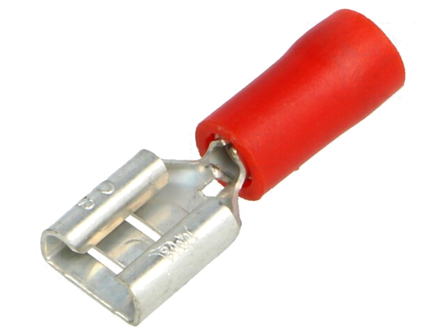 Connector: vlak; 6,3mm; 0,8mm; vrouwelijk; 0,25÷1,5mm2; klemmen Connector: vlak; 6,3mm; 0,8mm; vrouwelijk; 0,25÷1,5mm2; klemmen